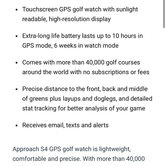 Garmin Approach S4 Golf Watch - Picture 9 of 11